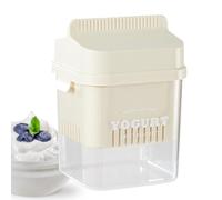 Dry Yogurt Strainers, Large Capacity Cheese Yogurt Maker with Lid, Buttermilk Straining Filters, Multipurpose Buttermilks Filter, Efficient Kitchen Strainer for Home Use, 5.12x4.53x6.61 inches
