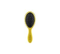 Drybar Lil' Lemon Drop - Spazzola districante per capelli, ideale da viaggio per capelli bagnati o asciutti, setole flessibili, finitura morbida al tatto, antiscivolo, ideale per tutti i tipi di