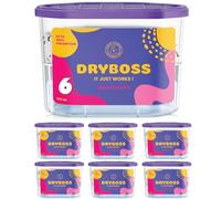 DRYBOSS Pack Deumidificatore Per Armadio Assorbi Umidità Antimuffa Sacchetti Anti Umidità Per Cassetti, Casa, Armadi E Vestiti Elimina Odori E Muffa Bustine Deumidificanti Con Cristalli Di Sale (6)