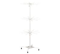 DRYEN Espositore a 3 ripiani per gioielli, in metallo, per collane, bracciali, orecchini, anelli