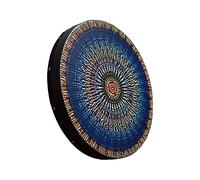 DRYEN Tamburo sciamano, fusto a mano con bacchetta da 30 cm, con albero della vita, tamburo strumentale, sciamano alchimia lunare, tamburo sciamano per musica spirituale