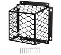 Dryer Cover, Vent Guard, Steel Protector, Galvanized Housing, 7x7x5 inches, White Black Color, for Outdoor, Exhaust, Bird, Case, Sturdy, Mesh, Shield, Wall, Exterior Use