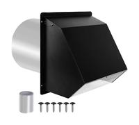 Dryer Vent Cover, Exterior Air Outlet, Replacement Cap, Weather Resistant and Sturdy, 6 inches, 8 inches, Design, Ideal for Garage, Laundry, Roof, Wall, Door, or House Foundation Use