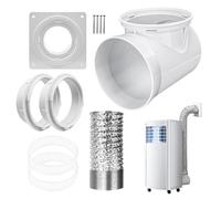 Dryer Vent Hose, Wall-Mounted Exhaust Plate, Flexible Tight-Space Design with Ventilation Fan Compatible, Replacement Part for Ceiling, Kitchen, Washer, Bathroom, Bedroom, 650 g