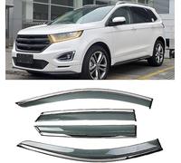 DRYFAL Deflettori d'Aria Antiturbo per Ford Edge 2015-2018, Deflettori Aria Auto Deflettore Pioggia Antivento Paravento Antipioggia Frangivento