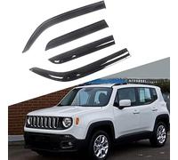 DRYFAL Deflettori d'Aria Antiturbo per Jeep Renegade 2015-2021, Deflettori Aria Auto Deflettore Pioggia Antivento Paravento Antipioggia Frangivento