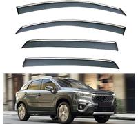 DRYFAL Deflettori d'Aria Antiturbo per Suzuki SX4 S-Cross Frontier MK3 2021, Deflettori Aria Auto Deflettore Pioggia Antivento Paravento Antipioggia Frangivento
