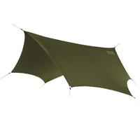 DryFly Tarp verde oliva per il tempo burrascoso, inclusi 6 chiodi a terra verde