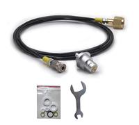 DRYHTEN Set di tubi per acqua di soda per anidride carbonica esterna, 1 metro/2,5 m, con connettore Quick Connect per Sodastream Terra, DUO, ART, Gaia (lunghezza tubo 2,5 m)