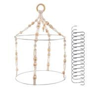 Drying Rack - Herb Drying Rack Hanging, Herb DryingG RackK Dry Net Hanging Mesh Net For Buds Garden, Macrame Mobile Flower DryingS Hanger With 15 HerbS Dryer Hooks For DryingS Air Plants Flowers