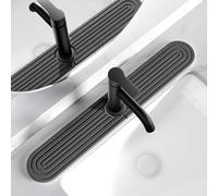 DryingNeat, tappetino per rubinetto della cucina in diatomite, vassoio in pietra assorbente ad asciugatura istantanea per lavello, protezione nera durevole per bancone della cucina e del bagno [grigio