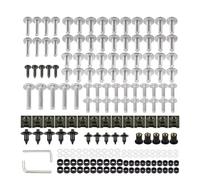 DRYIUBVF Compatibile con CRF250L per CRF300 per CRF300L per Rally CR 85R 125R per 250R 85RB Kit Bulloni Carenatura Moto Viti Set Viti Moto Kit Viti Bulloni Moto(Silver)