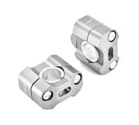 DRYIUBVF Compatibile con CRF300L per CRF250L 22mm 28mm Adattatore Riser Manubrio off Road Kit Barre Riser Manubrio Moto Riser Manubrio Moto(Silver)