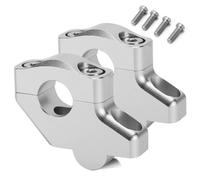 DRYIUBVF Compatibile con Suzuki per GSX-S750 2010-2024 Moto 22mm 7/8" Supporto Manubrio Riser Offset Estendibile Rialzato Accessori Universali per Moto Riser Manubrio Moto(Silver)