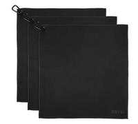 DRYKI Fazzoletti che assorbono il sudore, originali fazzoletti sportivi in microfibra per assorbire il sudore da mani, viso, corpo (nero classico, confezione da 3 taglie XL), nero classico, XL