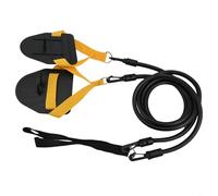 Dryland Swim Trainer - Set di fasce elastiche per allenamento della parte superiore del corpo, per tecnica di nuoto, portatile da casa (nero, 27,2 kg)