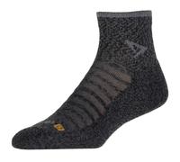 Drymax - Running Lite-Mesh 1/4 Crew - Calze da running Unisex M | EU 38|40,5 nero/grigio