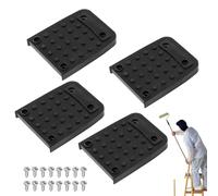 Drywall Stilt Pads 4 pezzi Rubber | Anti-Slip Rubber Stoppers With 16 Screws For Scaffolding, Tripods, Costruzione, Interior Decoration, Acrobatics, Stage, Tile Work & Building Projects