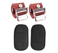 Drywall Stilt Replacement Parts - Adjustable Anti-Slip Pads and Straps | Nylon Material with Durable Protection Pads, Stilt Strap for Painting, Plastering, Construction, Household Repairs