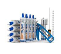 Dryzone Kit Iniezione - (Kit da 12 metri) - Tutto ciò che serve per trattare l'umidità di risalita - Trattamento approvato dalla BBA