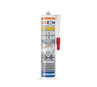 Dryzone Silicone Sigillante Antimuffa Trasparente - 310ml - Per Bagno, Doccia, Balconi e Ambienti Interni Umidi - Asciugatura Rapida, Forte Adesione, Lunga Durata Contro la Muffa