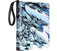 DRZERUI Card Binder for YuGiOh Cards - 9 Pocket Card Holder Book with Sleeves Compatible with Yugioh Cards, Holds 720 Cards