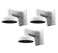 DS-1272ZJ-110 Kit 3 pezzi - Staffa di montaggio a parete per telecamere Dome Hikvision. Colore bianco, lunghezza: 122 mm, larghezza: 169 mm, altezza: 120 mm