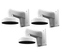 DS-1272ZJ-110-TRS Kit 3 pezzi - Staffa di montaggio a parete per telecamere Dome Hikvision. Colore bianco, lunghezza: 122 mm, larghezza: 169 mm, altezza: 120 mm