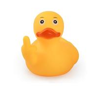 DS. DISTINCTIVE STYLE Grandi ornamenti divertenti a 3,07 pollici dell'automobile dell'anatra gialla del dito medio, decorazione del monitor di computer