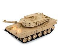 DS. DISTINCTIVE STYLE Modello di serbatoio in metallo in scala 1/48 M1A2 Abrams Main Battle Tank Toy Modello di plastica con suono e luce