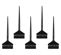 DS. DISTINCTIVE STYLE Pennelli applicatori per tinture per capelli, 5 pezzi, manico lungo, setole morbide, kit per colorare i capelli, strumento fai da te (nero)