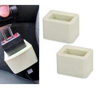 DS. DISTINCTIVE STYLE Supporto per cintura di sicurezza, facile accesso, accessori per cintura di sicurezza per bambini, 2 pezzi (beige)