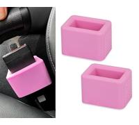 DS. DISTINCTIVE STYLE Supporto per cintura di sicurezza, facile accesso, accessori per cintura di sicurezza, per bambini, 2 pezzi (lavanda)