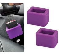 DS. DISTINCTIVE STYLE Supporto per cintura di sicurezza, facile accesso, accessori per cintura di sicurezza per bambini, 2 pezzi (viola)
