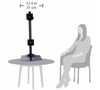 Ergotron DS Series DS100 Dual Monitor Desk Stand, Vertical 61 cm (24") Nero [33-091-200]