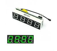 DS1302 RX8025T Modulo orologio digitale per auto con temperatura e per misurazione della tensione, design compatto, comunicazione IIC e ingresso DC 5 30V (rosso (verde (chip RX8025T)