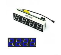 DS1302 RX8025T Modulo orologio digitale per auto con temperatura e per misurazione della tensione, design compatto, comunicazione IIC e ingresso DC 5 30V (rosso (blu (chip RX8025T)