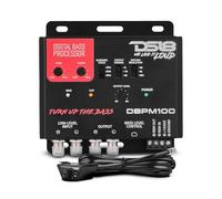 DS18 DBPM100 Digital Bass Processor, 2 canali Preamp Input/Output, Filtro Subsonic, Ripristino dei bassi digitale, Bass Booster, Controllo del livello remoto w/Clip LED, Processore basso completamente