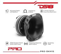 DS18 PRO-DKH1S driver a compressione con tromba quadrata da 16,2x16,2 cm casa