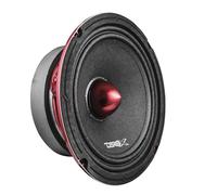 DS18 PRO-X6BM PRO Series - Altoparlante midrange da 16,50 cm, 250 Watt RMS, 500 Watt max 8 ohm con ogiva rossa, tutta voce - set da 1