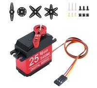 DS3225 25 kg digital servo motor AYWHP 1 PCS ingranaggio in metallo ad alta coppia impermeabile digitale 4.8-6.8V Micro Servo Motore per RC Auto Robot Compatibile con Arduino