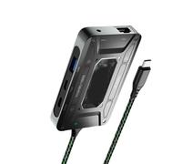 DS7 Adattatore per cuffie Docking Station PD100W 5GBPS Ricarica 3.5mm Audio Tipo C Adattatore 1000m Gamepad