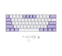 Dsacxixai Clavier Sans Fil, 61 Touches Modes D'éclairage Multiples RGB Connexion Filaire USB Clavier Mecanique pour les Affaires de Jeu