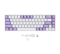 Dsacxixai clavier sans fil, 68 Touches Modes D'éclairage Multiples RGB Connexion Filaire USB Clavier Mecanique pour les Affaires de Jeu
