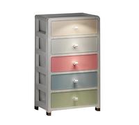 Dsacxixai Meuble de Rangement, Multi Couche Macaron Couleur Grande Capacité Caissons de Rangement pour Chambre à Coucher Bureau (5 Layer)