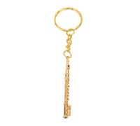 Dsacxixai Mignon miniature saxophone Keychain Instrument Keychain Music Keychain Flute Keynchain pour les musiciens, les mélomanes, les professeurs
