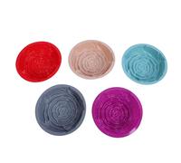 Dsacxixai Moule Gateau, 5PCS Fleur Forme Silicone Non Bâton Moules à Pâtisserie pour Anniversaire Mariage Festival Parties Gâteaux