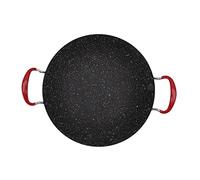 Dsacxixai Plaque Fonte Barbecue, Multifonctionnel Uniforme Chauffage Plaque Barbecue avec Poignée pour Le Camping Extérieur (30cm)