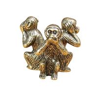 Dsadrwq 3 scimmie sagge statua 3 in 1 animale ornamento non vedo il male sentire, non parlare niente malvagio, decorazione per casa e ufficio