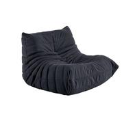 DSAFHIU Divano Caterpillar Lazy Sofa, poltrona da pavimento oversize, morbida e delicata sulla pelle, con trama plissettata, for soggiorno, camera da letto, salone, ufficio.(Dark grey,83 * 93 * 65cm)
